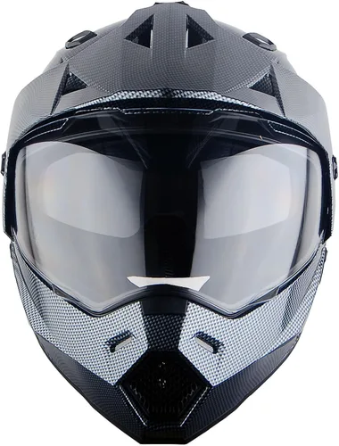 Miniatura 6 de 1Storm Dual Sport Motocross Off Road Casco de cara completa con visera doble: HF802