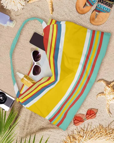 Miniatura 8 de Coloridas fundas verticales para silla de playa con bolsillos, funda de microfibra de secado rápido, fundas de silla de piscina naranja, toalla