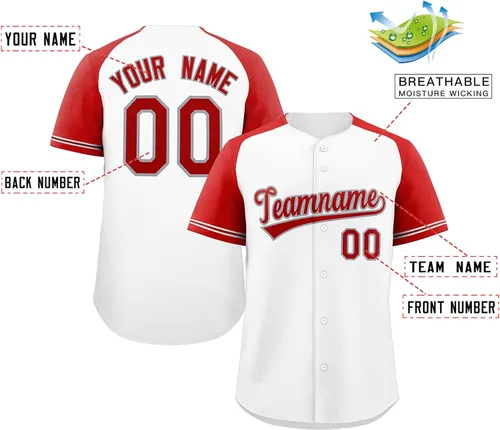 Miniatura 64 de Camisetas de béisbol personalizadas con botones de manga corta, número de nombre cosido personalizado / impreso para adultos y jóvenes