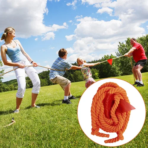 Miniatura 2 de CWLAKON Cuerda de tira y afloja de 40 pies para niños y adultos, juegos al aire libre, día de campo, reunión familiar, fiesta de cumpleaños