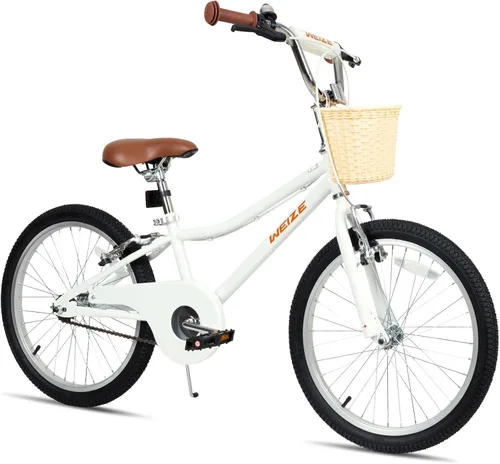 Miniatura 9 de WEIZE Girls Bike 20 24 Inch Teenage Tween Kids Cruiser Bike Commuter Bicycles with V-Brake Pink White