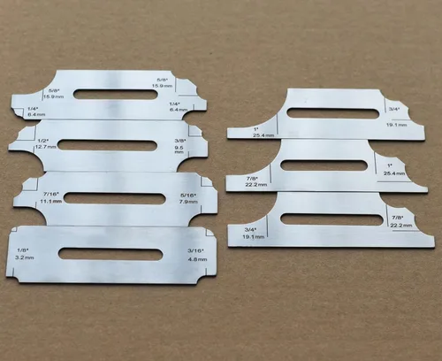 Miniatura 31 de RIVERWELD Juego de Calibradores de Soldadura de Filete de 7 Piezas Calibrador MG-11 Rl Calibradores de Profundidad Prueba de Inspección de Soldadura