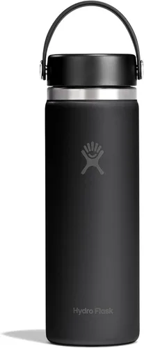 Miniatura 68 de Hydro Flask - Botella de agua de acero inoxidable aislada - Boca ancha con tapa flexible, sin derrame, a prueba de fugas y recargable de 40 oz Negro