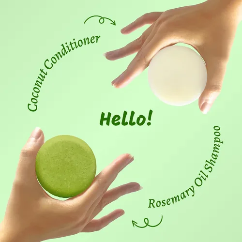 Miniatura 6 de Rosemary - Juego de 3 barras de champú y acondicionador para cabello de aspecto saludable - Barras de champú sólido natural para mujeres con cabello