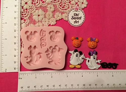 Miniatura 2 de Molde de silicona de Mickey Minnie Mouse, Disney (segunda imagen de medidas/sin devoluciones). Oh! Sweet Art