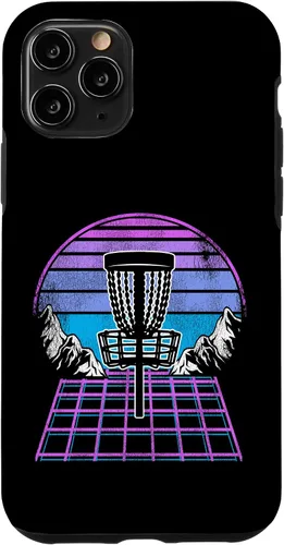 Miniatura 28 de Disco Golf Basket 90s Synthwave Sunset Retrowave Frisbee Golf Case para iPhone 15