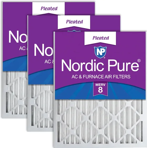 Miniatura 11 de Nordic Pure Filtros de aire plisados MERV 12 de 24 x 24 x 2 (tamaño real: 23 3/8 x 23 3/8 x 1 3/4)