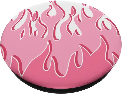 Miniatura 2 de Bonito diseño de llama rosa grafitti Flames pastel góticos PopSockets intercambiables PopGrip