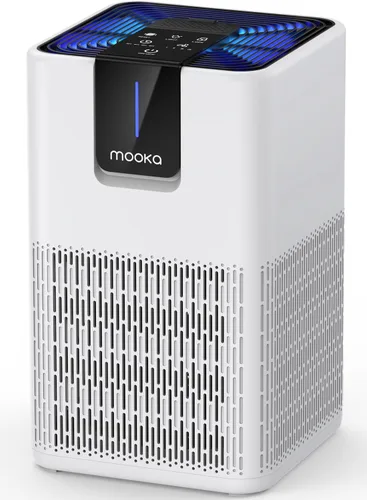 MOOKA H13 - Purificadores de aire para el hogar, habitación grande, 1250 pies cuadrados, purificador de aire HEPA H13 para mascotas, polvo, olor,