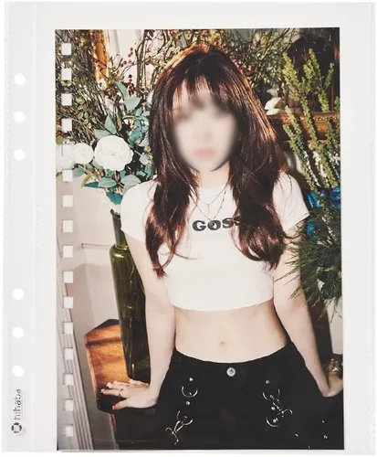 Miniatura 3 de Fundas de bolsillo transparentes A5 (10 páginas), páginas de repuesto para álbum de fotos para carpeta de 6 anillas (anchas), doble cara, 4