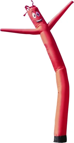 Miniatura 4 de Tubo inflable amarillo de 20 pies de alto para hombre, marioneta de baile y agitación, impulsada por aire, para exteriores