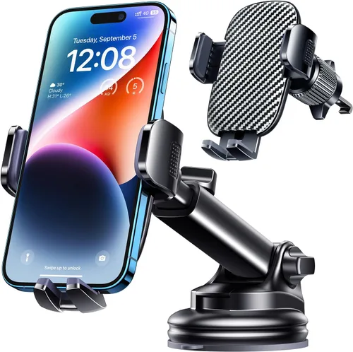 Miniatura 12 de Soporte de Teléfono para Coche Soporte de Montaje de Teléfono Soporte de Teléfono de Ranura de CD de Metal Mejorado Soporte de Teléfono Celular