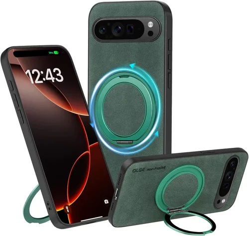 Miniatura 41 de Funda de silicona con soporte para iPhone 17 Pro [compatible con MagSafe] [Protección completa de la cámara] (6.3 pulgadas 2025), fundas de teléfono