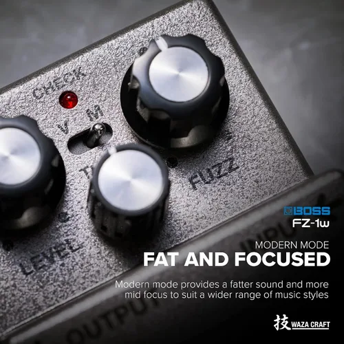 Miniatura 4 de BOSS FZ-1w FUZZ - Pedal de efectos de distorsión. Pedal de artesanía Waza premium todo analógico para la mejor experiencia de tono BOSS Tone. Modos