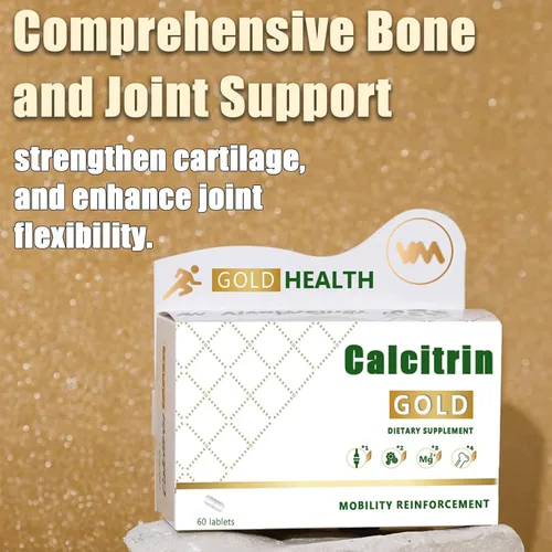 Miniatura 3 de Calcitrin Gold Suplemento dietético – Apoyo de movilidad y fuerza ósea, suplemento de fuerza articular, adecuado para hombres, ancianos y mujeres