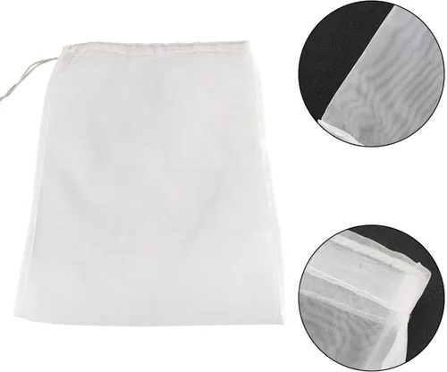 Miniatura 5 de Yosoo Bolsa de filtro de vino de malla de 100 unidades, reutilizable, para elaboración de cerveza casera, utilizada en fermentación, mermelada