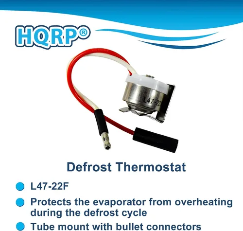 Miniatura 4 de HQRP Reemplazo del termostato de descongelación para refrigerador Frigidaire 5303917625, AP25999, 08000805, 3001234, 3015138, 3916083, 5308000805