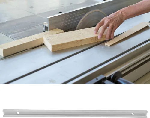 Miniatura 2 de Fafeicy Plantilla de pista de inglete de aleación de aluminio anodizado con ranura en T para plantillas, accesorios para trineos, mesas de enrutador