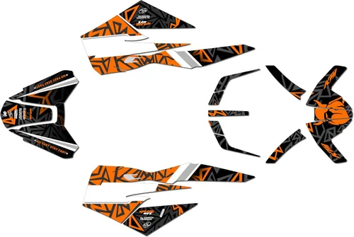 Miniatura 5 de Kit de gráficos para KTM Duke 790 (2018+) Serie Fatality Cyan 21 Mil – Adhesivos para motocicleta Dirt Pit Bike Motocicleta, Adhesivos de Motocross