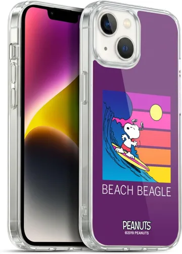 Miniatura 10 de Head Case Designs Peanuts Tropical Surf Snoopy Aloha Disco Gel Funda con licencia oficial [protección de grado militar] compatible con Apple iPhone
