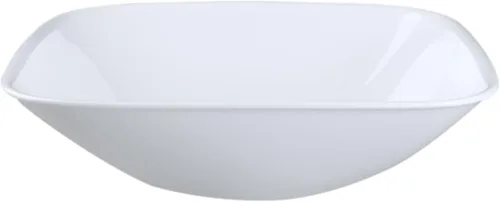 Corelle Coordinates - Tazón cuadrado de 1.5 cuartos de galón (4 unidades), color blanco puro