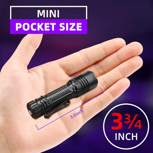 Miniatura 5 de Linterna UV DARKBEAM de 395nm, luz negra, mini pero potente, linterna de luz negra recargable por USB-C, LED, enfocable, lámpara de bosque