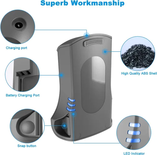 Miniatura 4 de Wodeuibr Repuesto para batería Shark XSBT620 compatible con aspiradoras inalámbricas IZ162H IZ163H IZ362H IZ363H Shark, batería de iones de litio