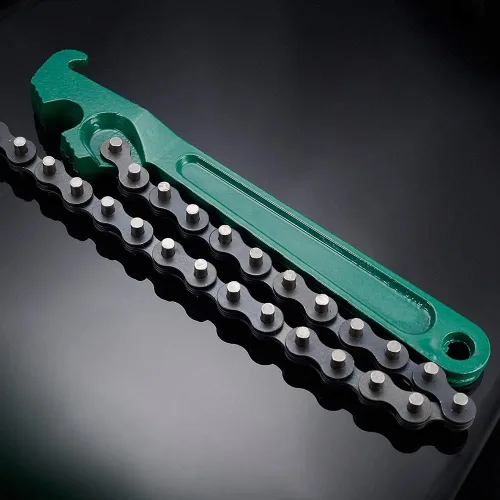 Miniatura 5 de Llave de cadena, 12 pulgadas, para filtro de aceite y combustible automotriz, herramienta de extracción ajustable, se adapta a 1.6 a 5.9 pulgadas