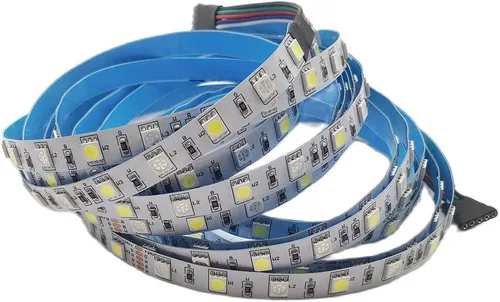 Miniatura 7 de 5050 RGBW RGB+blanco frío (6000K-7000K) 150RGB+150White LED 16.4 ft 16.4ft 60LEDs/m Cinta LED multicolor IP65 revestimiento de silicona impermeable