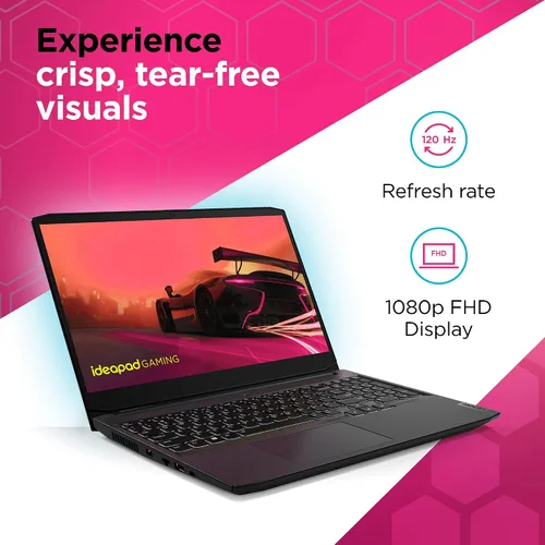 Miniatura 3 de Lenovo - 2021 - IdeaPad Gaming 3 - Computadora portátil - Pantalla FHD de 15.6" -120Hz - AMD Ryzen 5 5600H - 8GB RAM - 256GB de almacenamiento