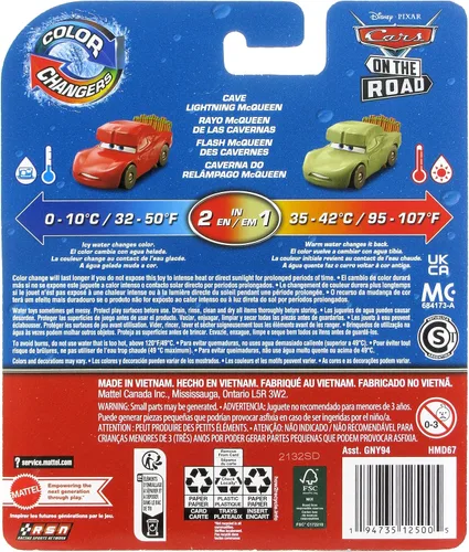Miniatura 2 de Disney Cars Juguetes Cambiadores de Color 2022 Cars On The Road Cueva Lightning McQueen