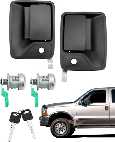 Miniatura 9 de Gledewen Manija de puerta exterior, lado delantero del conductor, compatible con Ford F-250/F-350/F-450/F-550 Super Duty/Ford Excursion 1999-2016
