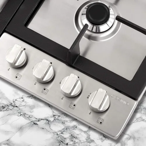 Miniatura 9 de COSMO 640STX-E - Placa de cocina de gas de 24 pulgadas con 4 quemadores sellados, encimera con rejilla de hierro fundido y perillas de metal a