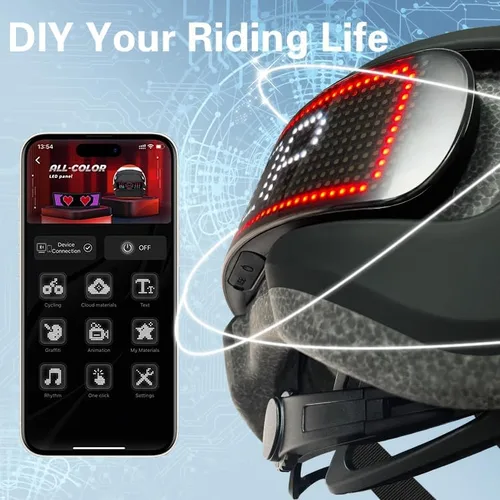 Miniatura 2 de Casco de bicicleta, programa de aplicación inteligente, casco de bicicleta con luz recargable USB, luz trasera de montaña para adultos y hombres