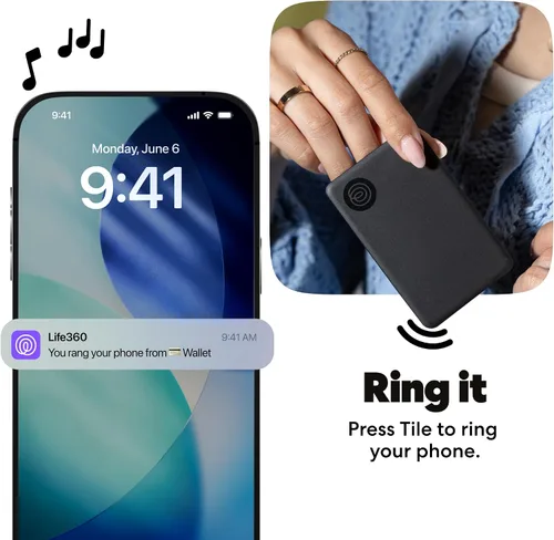 Miniatura 9 de Tile by Life360 Essentials - Rastreadores Bluetooth y localizadores de artículos para llaves, billeteras, controles remotos y más; encuentra