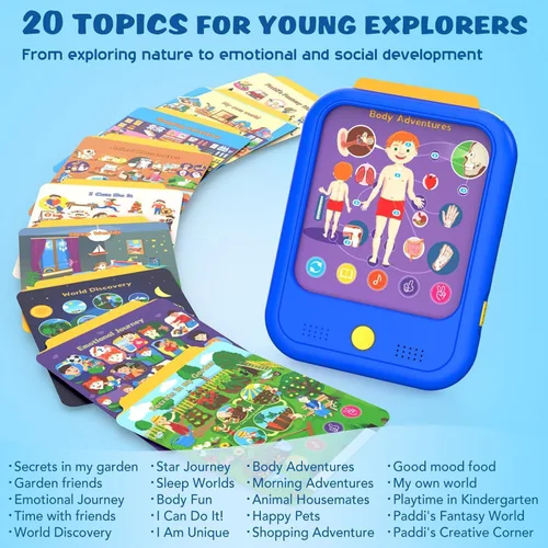 Miniatura 2 de Tableta de aprendizaje para niños, almohadilla de aprendizaje educativa para niños de 2 a 5 años para aprender alfabetos, números, alimentos