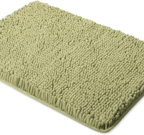 Miniatura 54 de Yeaban Alfombra de pasillo de baño de 24 x 72 pulgadas, antideslizante, alfombra de baño larga de felpilla gruesa, absorbente y lavable, alfombra