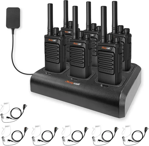 Miniatura 10 de Walkie Talkies MC-180 - Paquete de 2 unidades para adultos de largo alcance recargable de 2550 mAh, radios portátiles FRS bidireccionales, radios