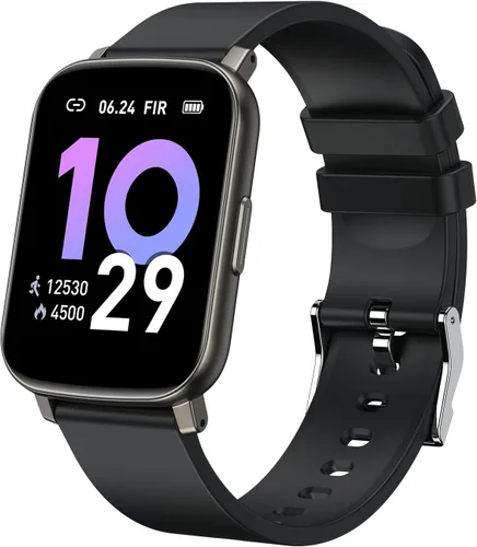 Relojes inteligentes para hombres y mujeres, reloj de fitness de 1.65 pulgadas con contador de calorías/pasos, frecuencia cardíaca