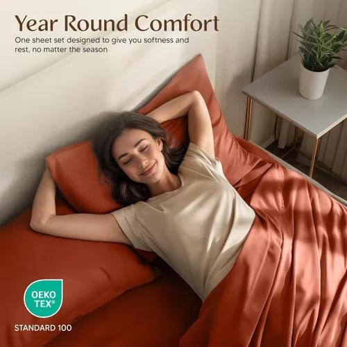Miniatura 5 de Juego de sábanas King de Utopia Bedding – 4 piezas de sábanas para cama tamaño King, microfibra suave y transpirable, incluye 1 sábana bajera, 1