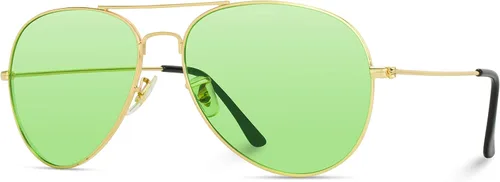 Miniatura 3 de WearMe Pro Gafas de sol clásicas con marco de metal estilo aviador