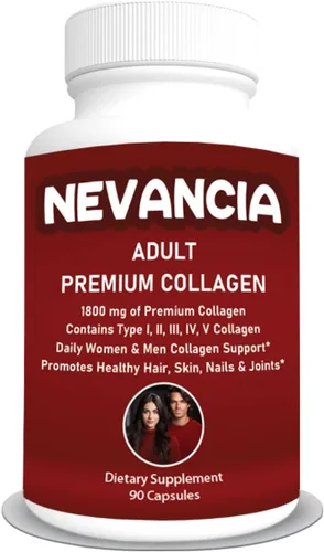 Colágeno premium para adultos contiene colágeno tipo I, II, III, IV, V, V, 1800 mg - Crecimiento del cabello más rápido y saludable, uñas más