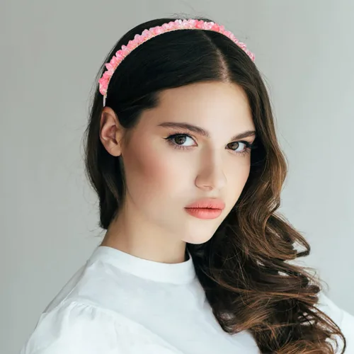Miniatura 7 de Diadema de cuarzo de cristal crudo, accesorios para el cabello, tiara con joyas para mujeres y niñas, 3 piezas