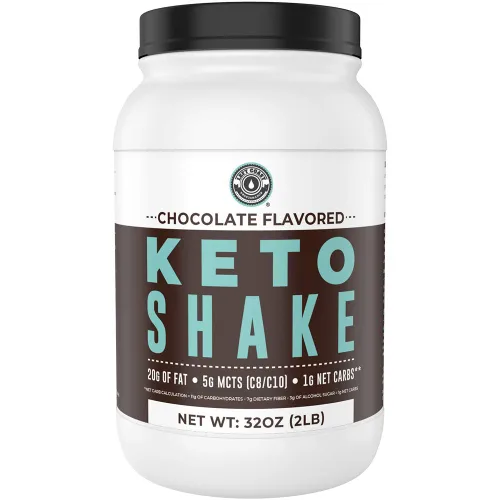 Miniatura 8 de Cheesecake Keto - Batido de reemplazo de comida [2 libras] – Mezcla de polvo de proteína baja en carbohidratos, alta en grasa con MCT, péptidos