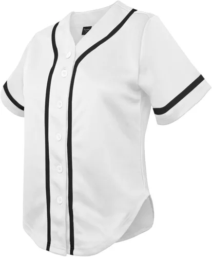 Miniatura 7 de TopTie Camiseta de béisbol para mujer, hipster, con botones