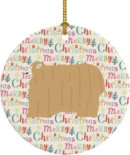 Miniatura 99 de Caroline's Treasures Adorno de cerámica de avestruz común para árbol de Navidad, decoración colgante para el hogar, Navidad, vacaciones, fiesta