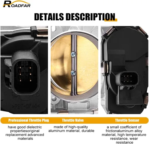 Miniatura 2 de ROADFAR Cuerpo de aceleración eléctrico S20019 12631186 2173151 para 09-15 para Cadillac 09-15 para Chevrolet 09-15 para GMC 09 para Hummer H2