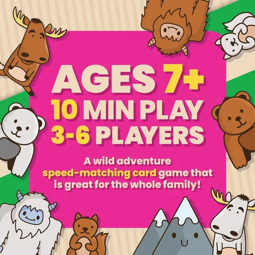 Miniatura 3 de Moose Match Mayhem - por Taco Cat Goat Cheese Pizza - Un juego de cartas de aventura salvaje, juego de cartas a juego de velocidad. Fácil, rápido