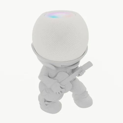 Miniatura 5 de Splin Soporte de mesa compatible con Amazon Alexa Smart Speaker Echo Dot (4ª y 5ª generación) y Apple HomePod Mini, Vegas Boy (blanco)