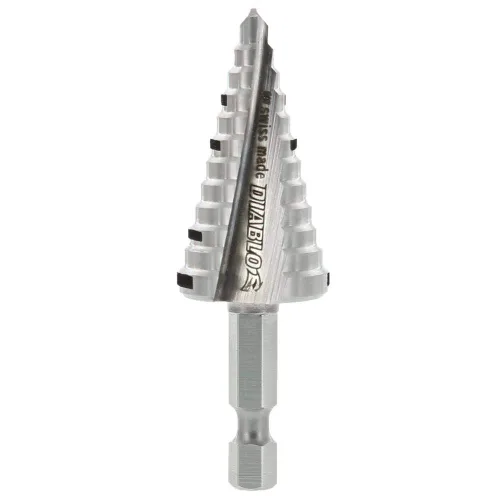 Miniatura 7 de Diablo Broca de paso fuerte impacto, perforación rápida y precisa en metales finos, plástico y acero - Diseño optimizado de doble flauta, diámetro